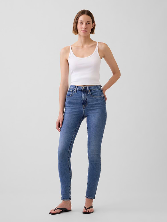 High Rise True Skinny Jeans