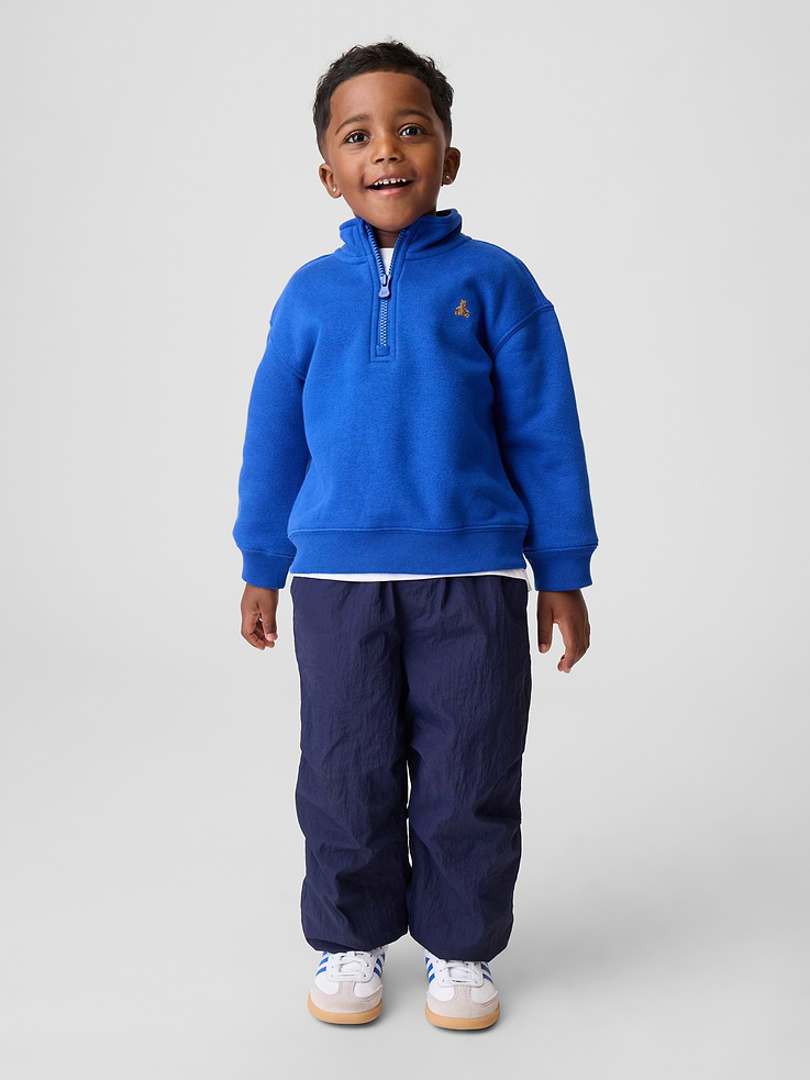 Image number 1 showing, Baby & Toddler VintageSoft Quarter-Zip Pullover