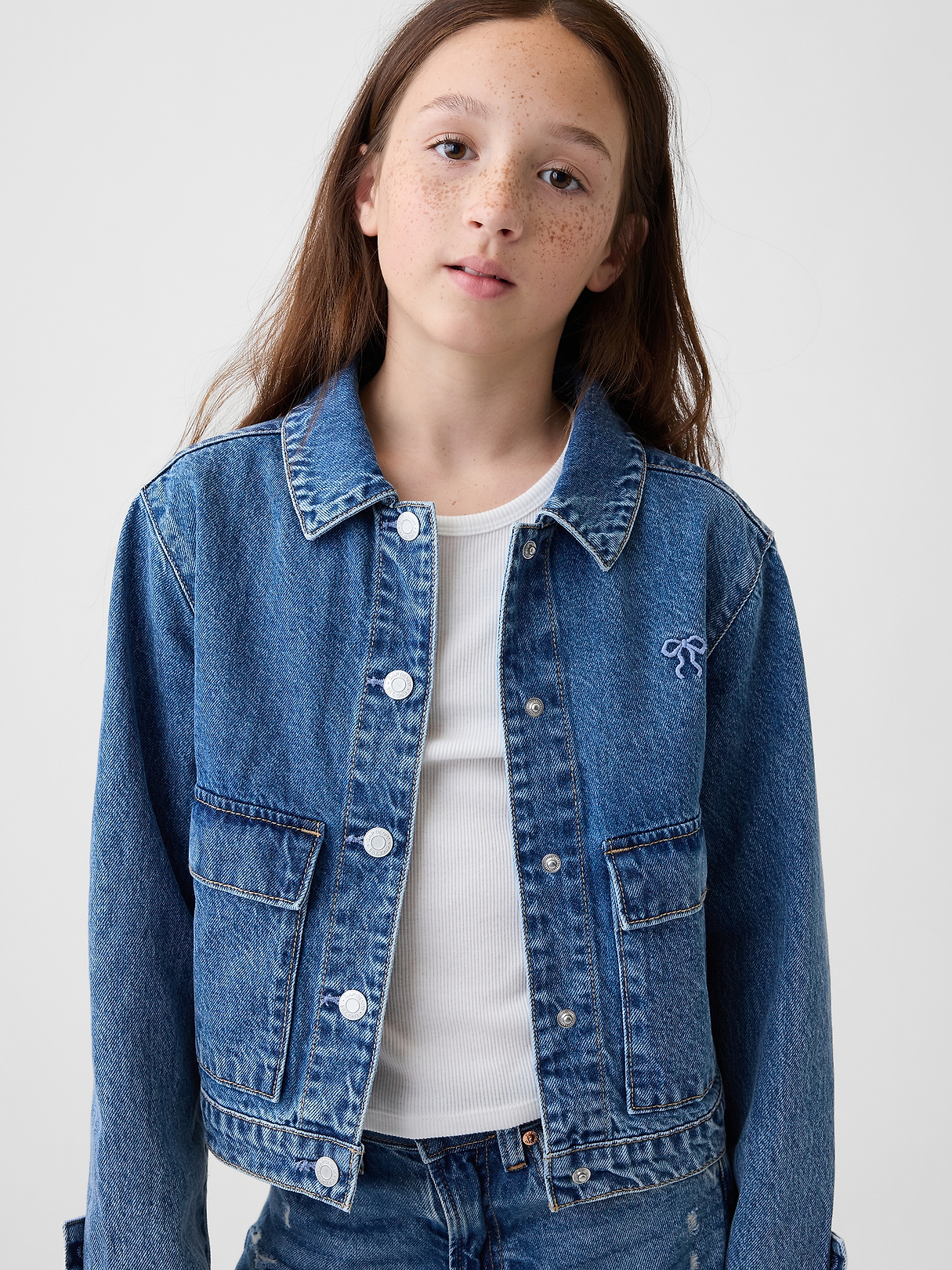 Kids Denim Patch Pocket Jacket | Gap