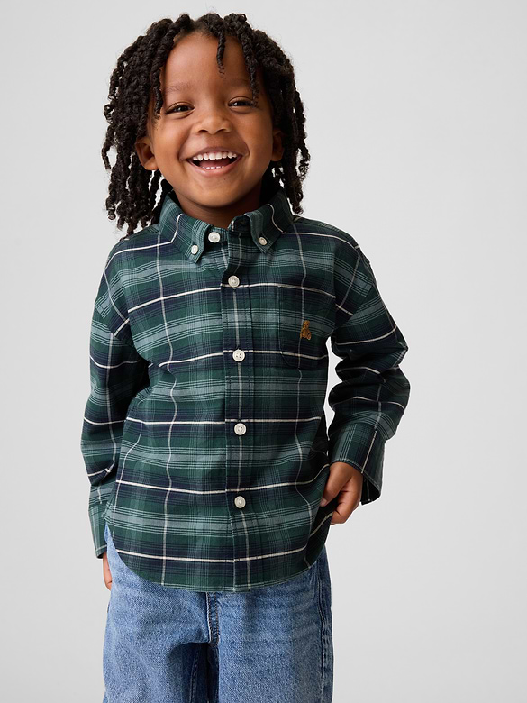 Baby & Toddler Print Oxford Big Shirt