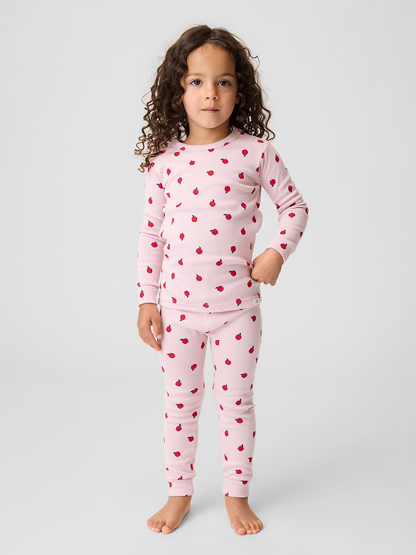 Baby & Toddler Organic Brushed Cotton Apple PJ Set
