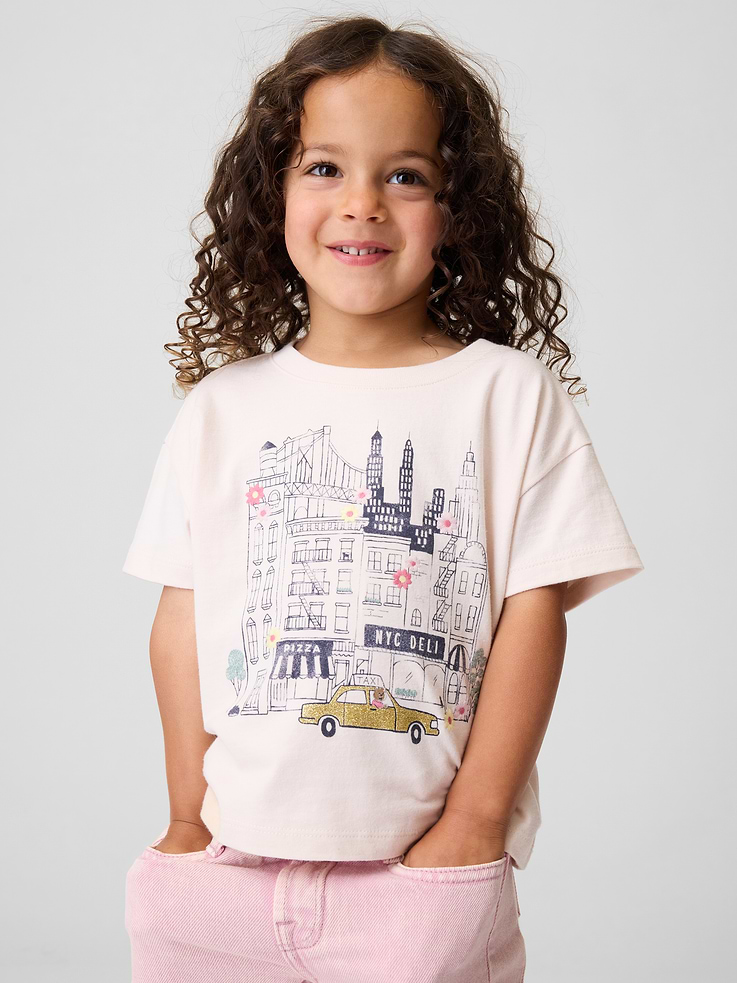 Image number 1 showing, Baby & Toddler Gap NYC Graphic T-Shirt