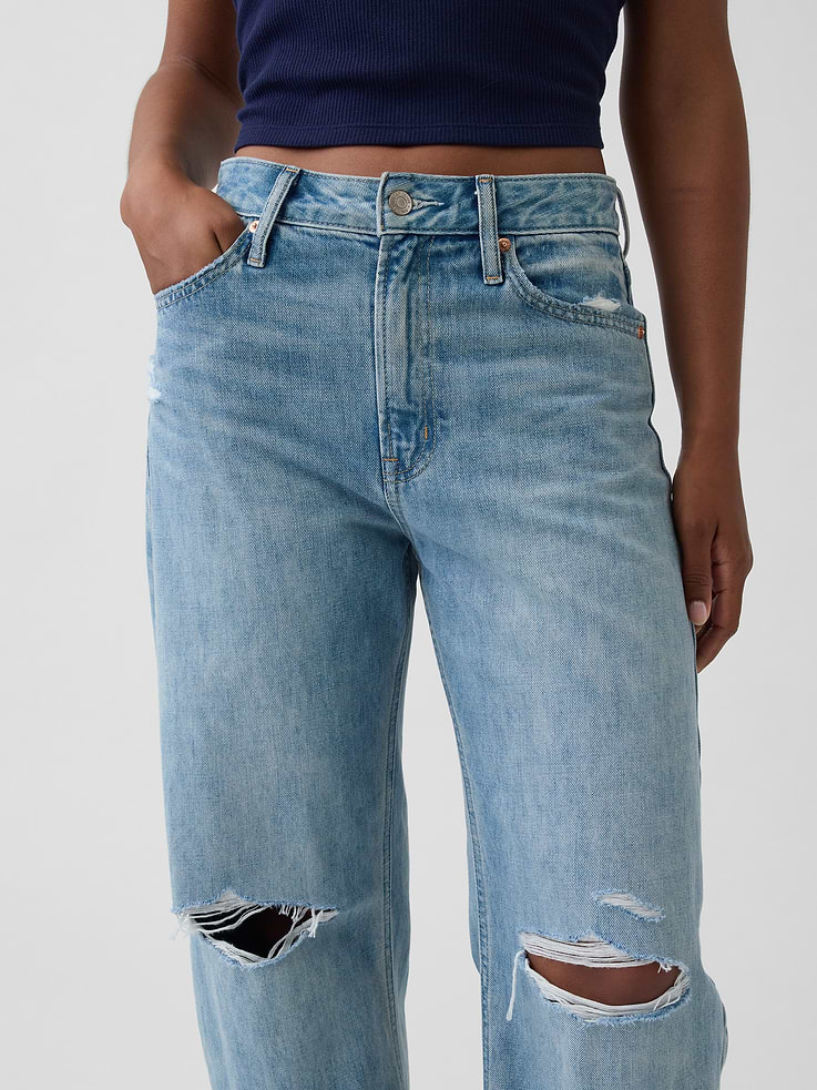 Image number 5 showing, Curvy High Rise Barrel Jeans