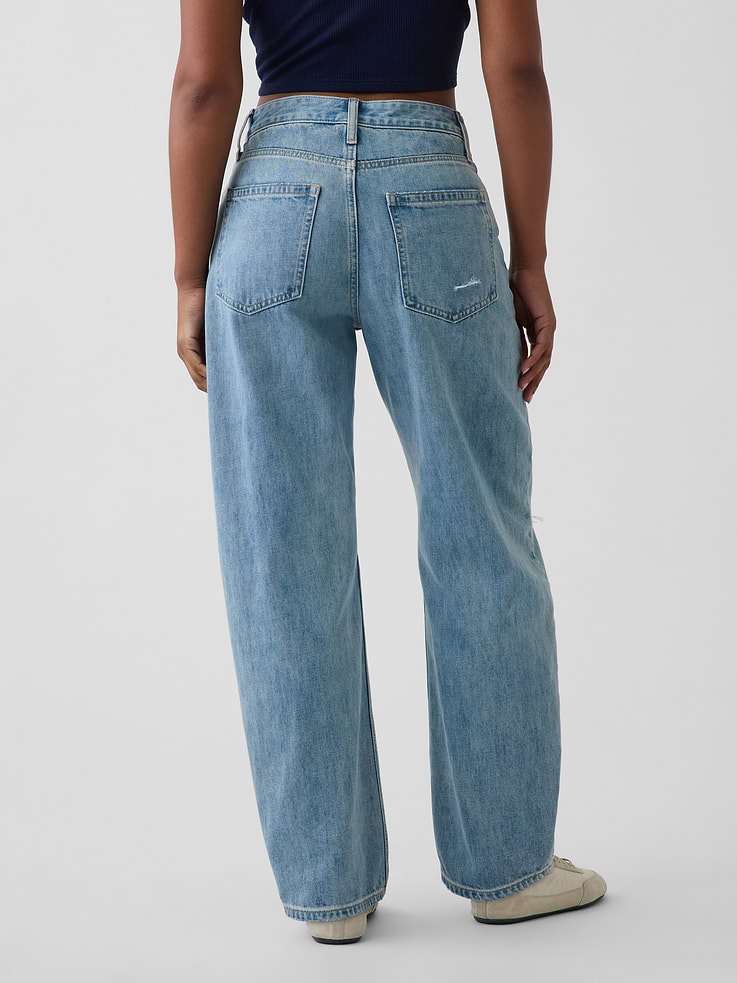 Image number 4 showing, Curvy High Rise Barrel Jeans