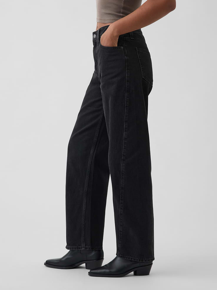 Image number 3 showing, Curvy High Rise Barrel Jeans