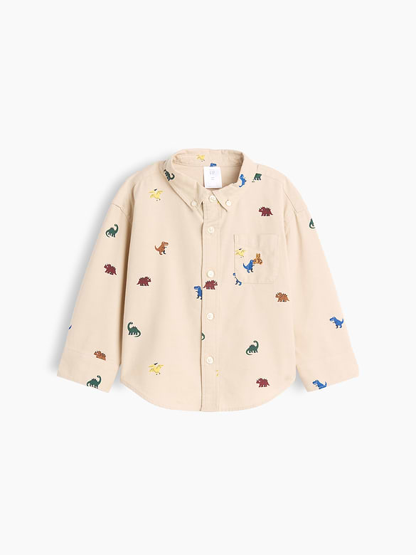 Baby & Toddler Print Oxford Big Shirt
