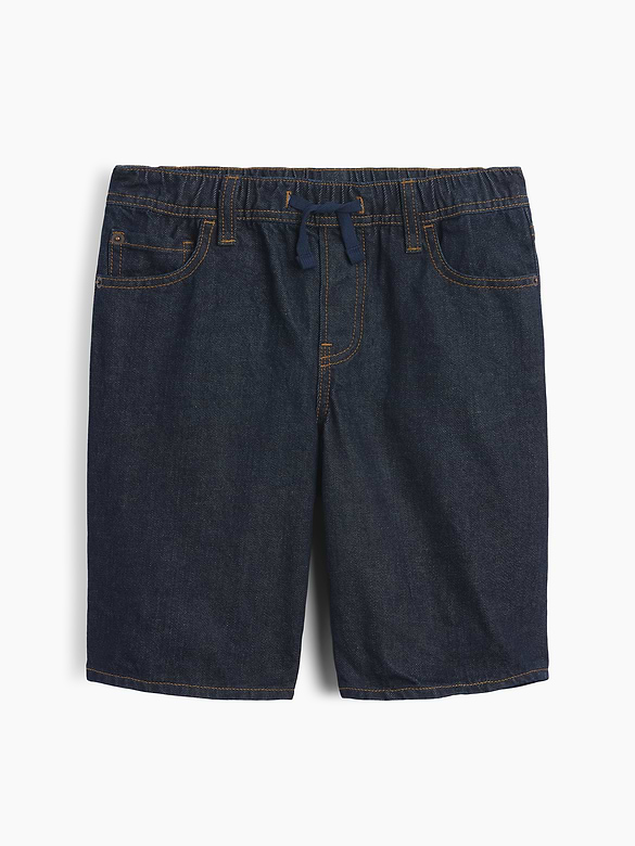 Kids Pull-On Loose Denim Shorts