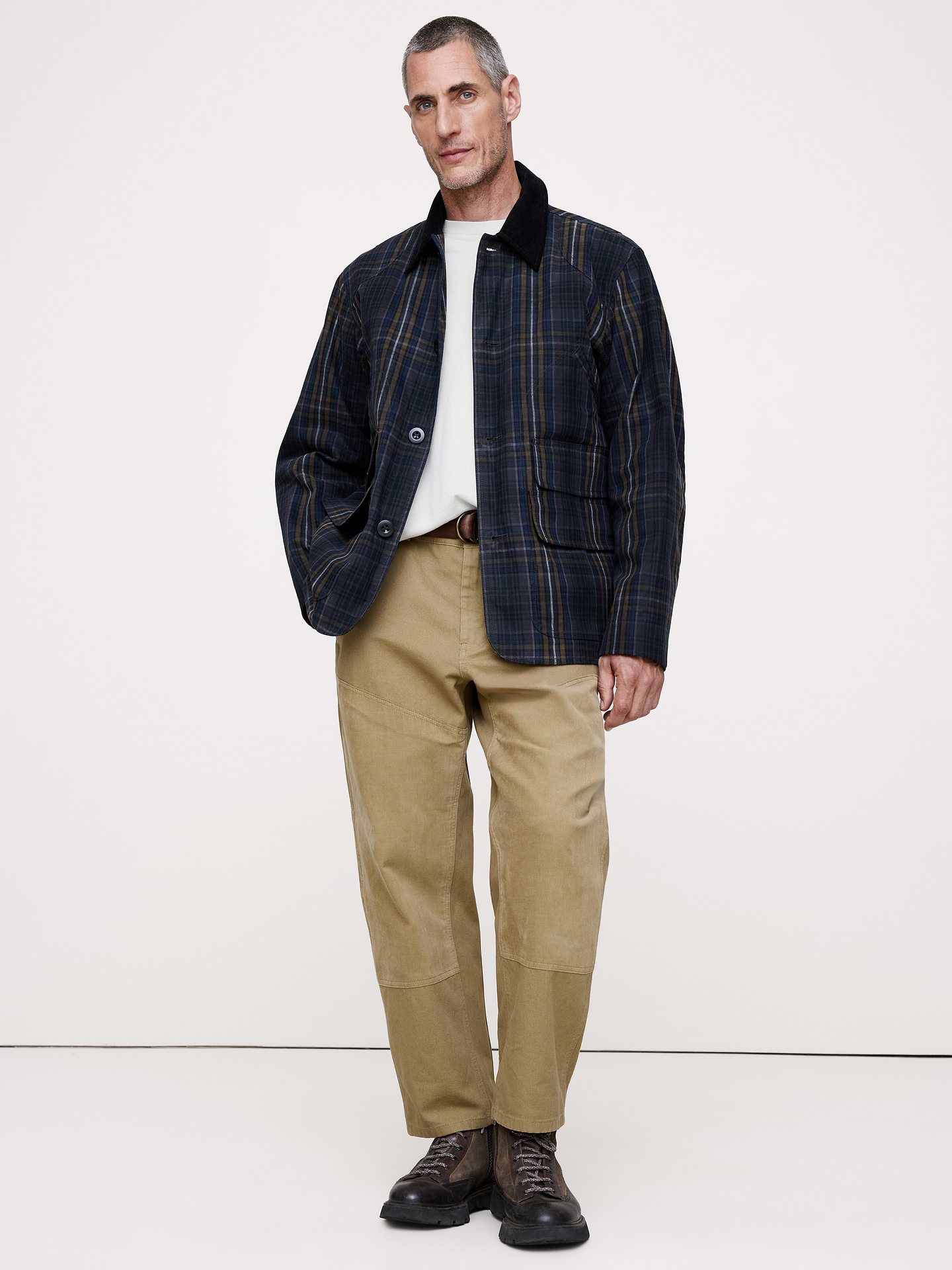Image number 4 showing, Plaid Chore Coat with Corduroy Collar