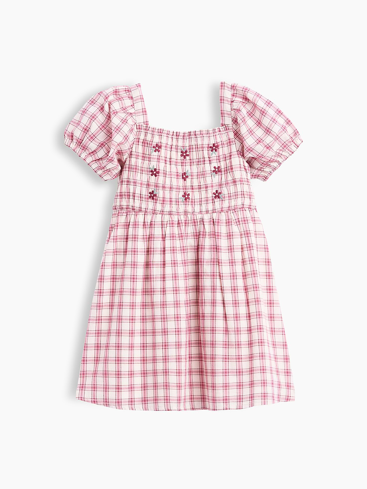 Image number 2 showing, Baby & Toddler Smocked Plaid Dress