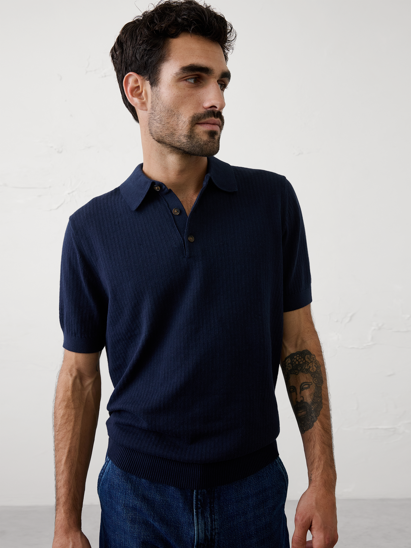 Image number 1 showing, Textured Sweater Polo