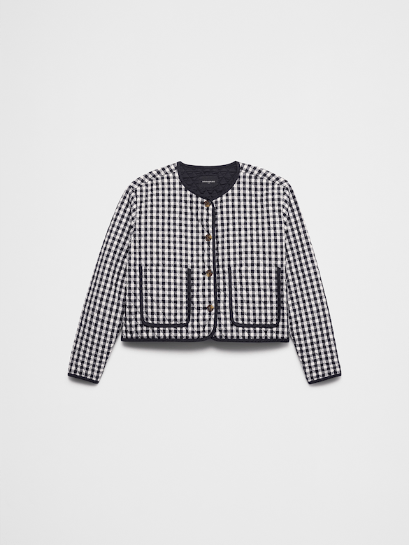 Quilted Gingham Jacket