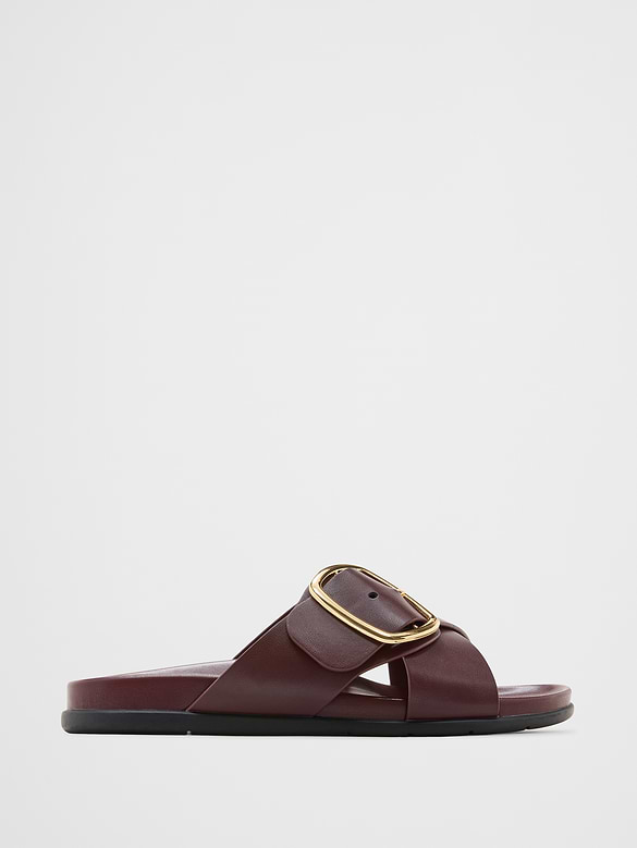 Buckle Crossover Sandal