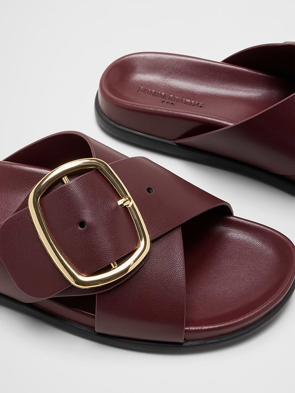Buckle Crossover Sandal