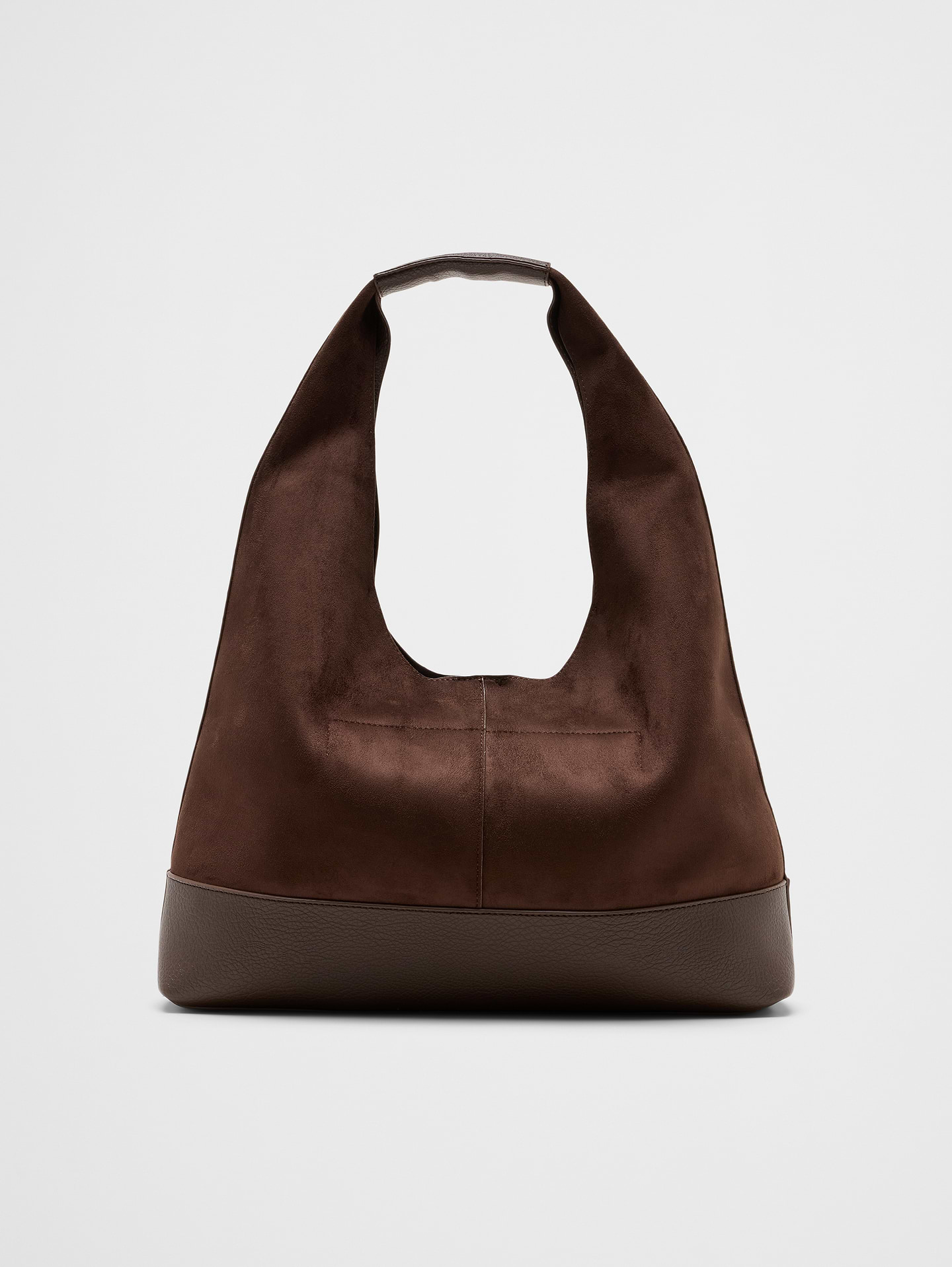 Image number 4 showing, Vegan Suede Mixed Media Medium Slouchy Tote
