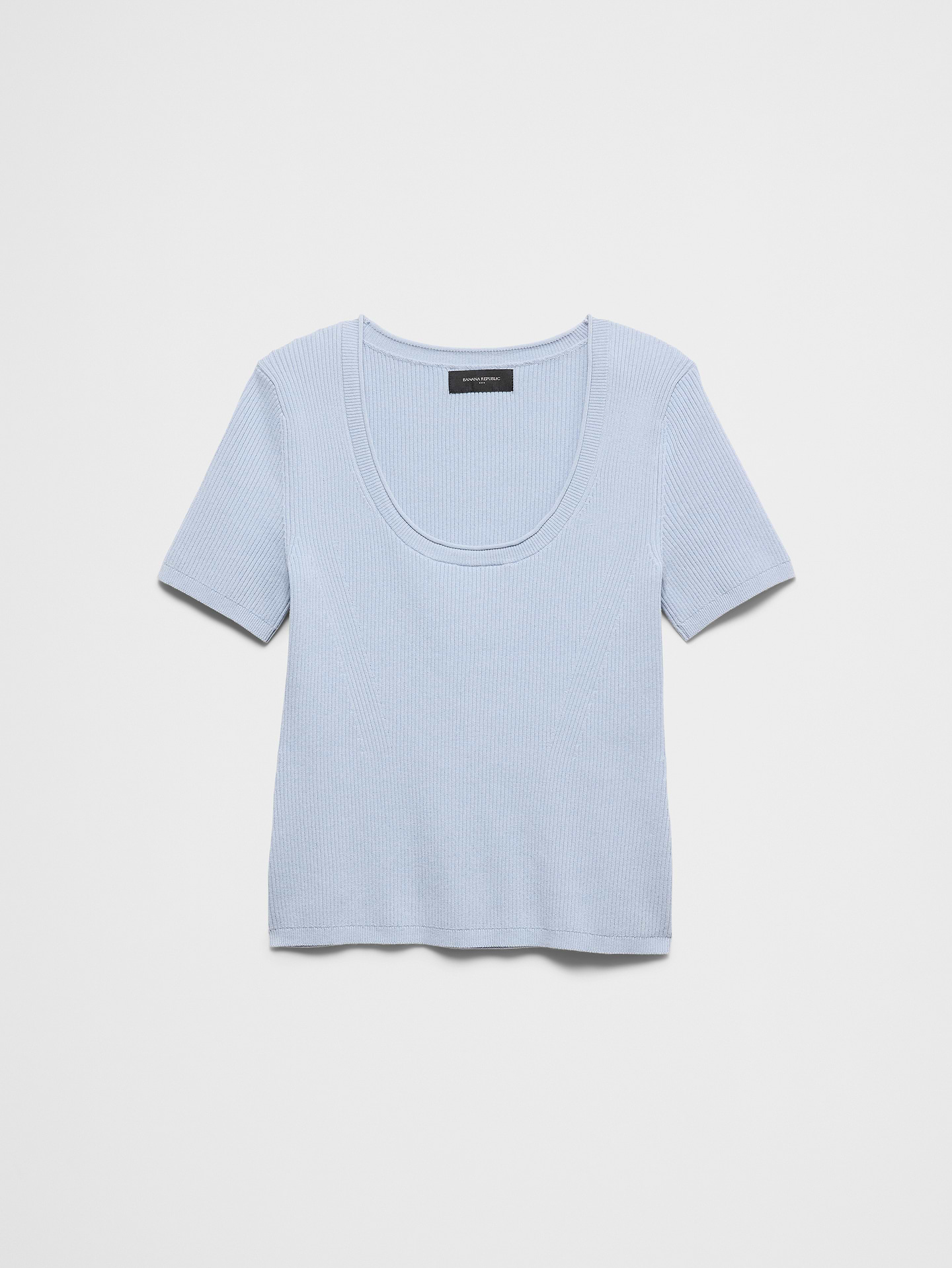 Image number 4 showing, Cotton Ribbed Scoop-Neck Sweater