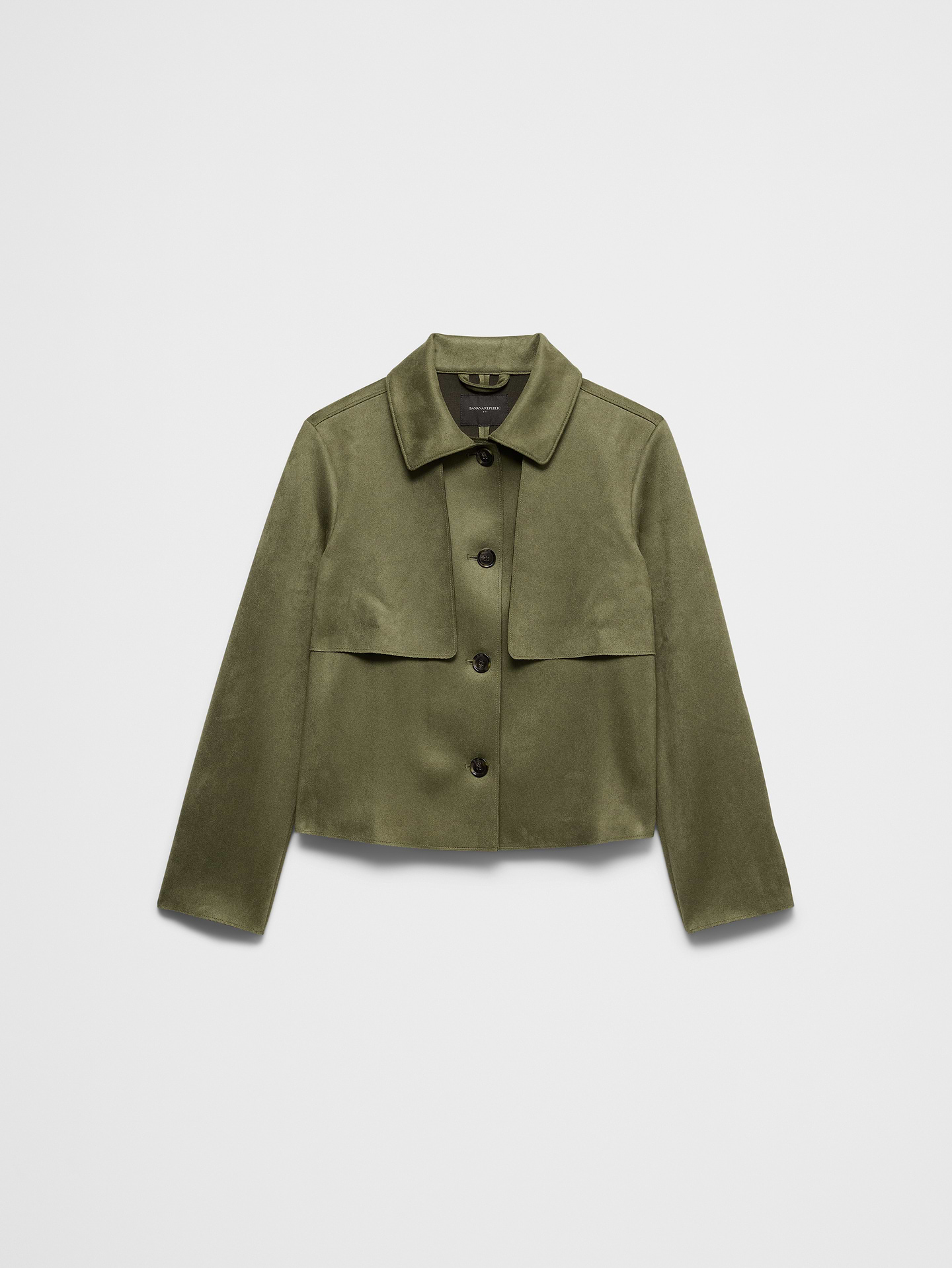 Image number 4 showing, Vegan Suede Short Trench