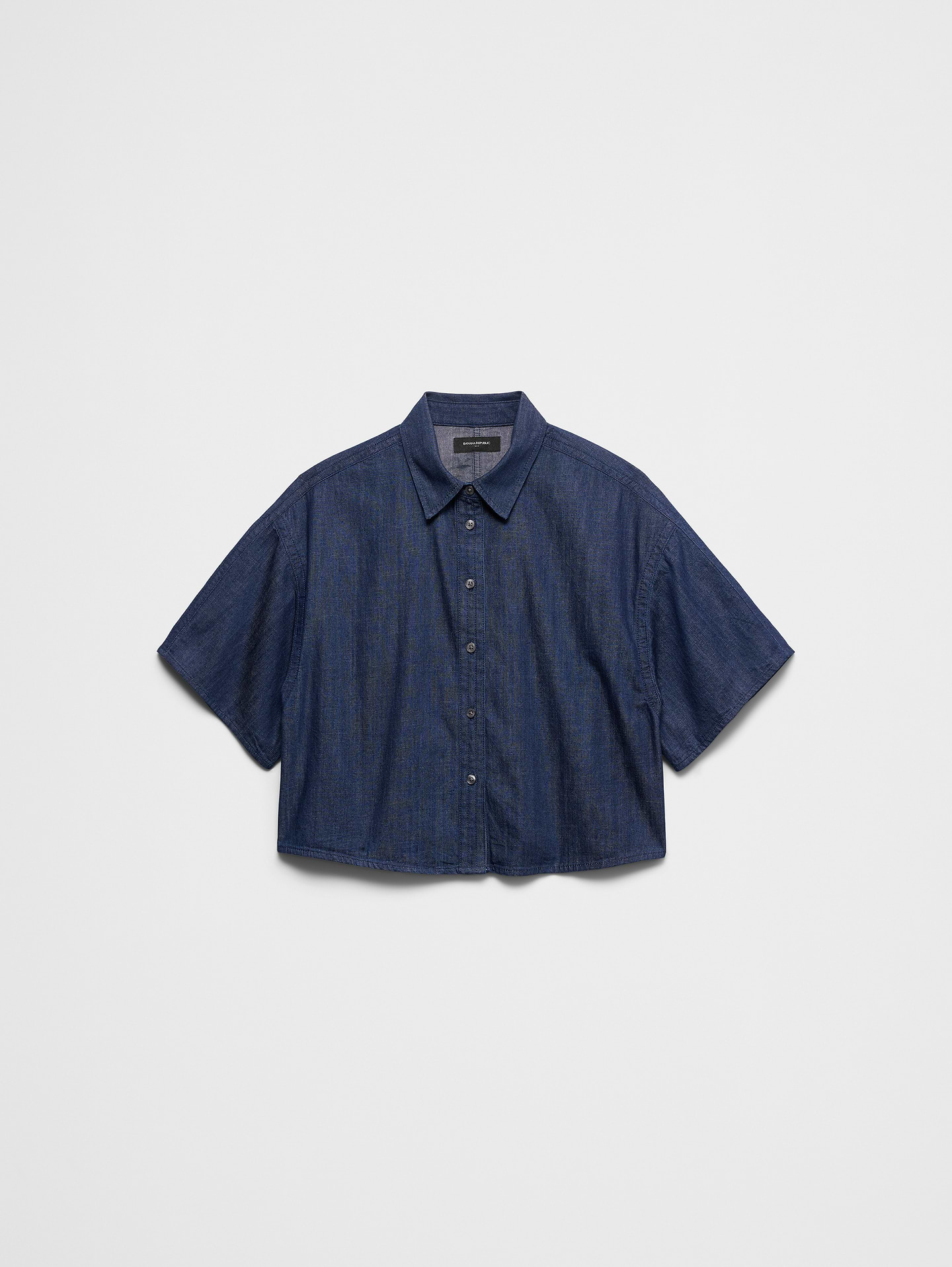 Image number 4 showing, Denim Boxy Cropped Shirt