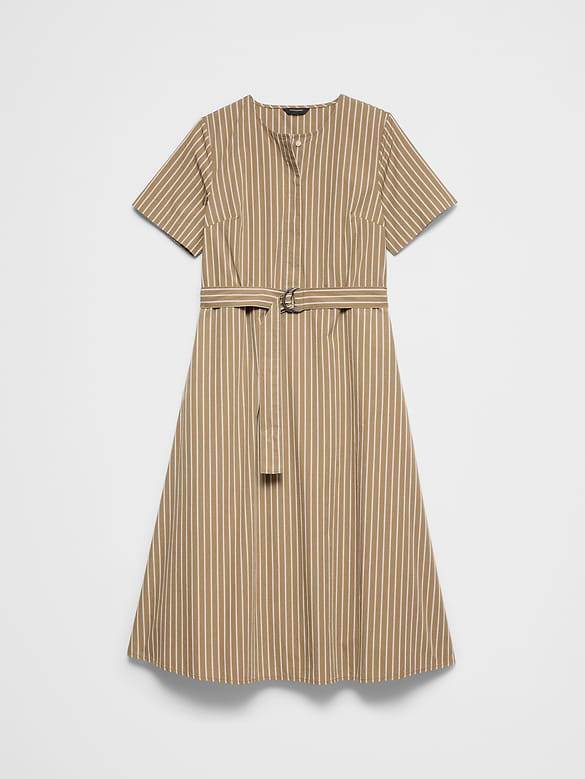Poplin Midi Dress