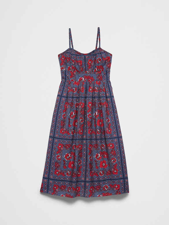 Empire-Waist Midi Dress