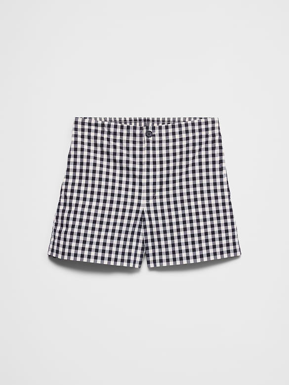 High-Rise Poplin Short