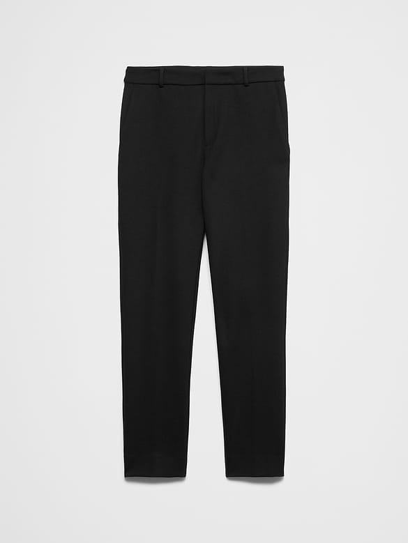 Sloan Slim High-Rise Knit Ponte Ankle Pant