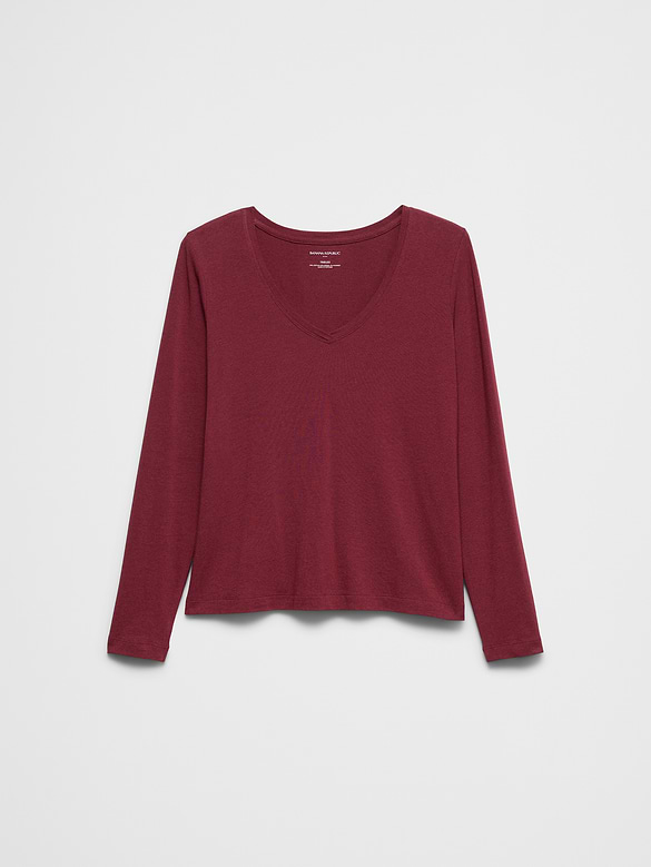 Timeless Long-Sleeve V-Neck T-Shirt