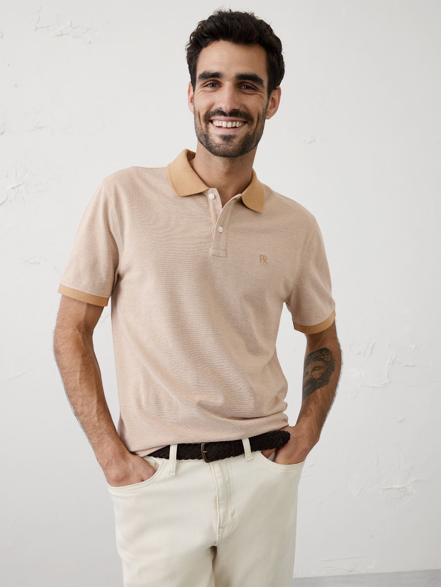 Image number 1 showing, Standard-Fit Pique Polo
