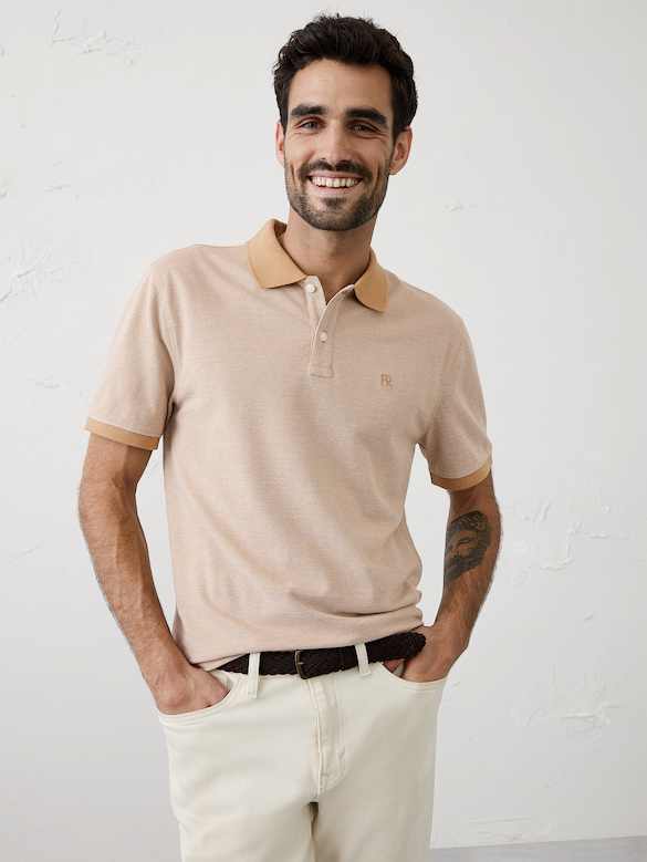 Standard-Fit Pique Polo