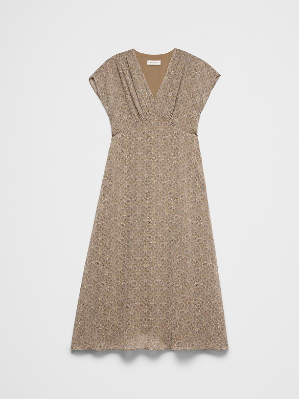 Gathered Empire Midi Dress