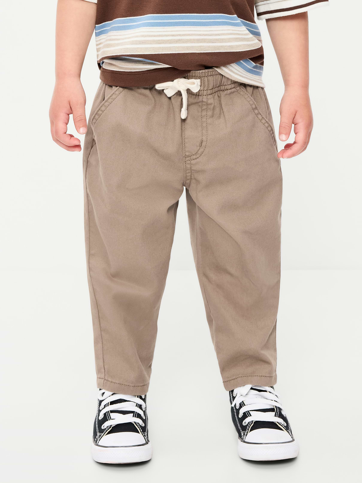 Image number 2 showing, Pull-On Barrel-Leg Pants for Toddler Boys