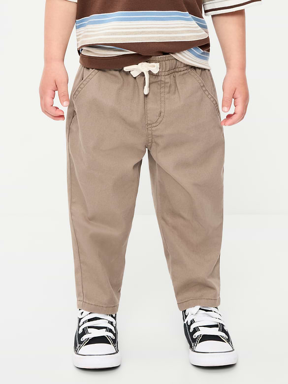 Pull-On Barrel-Leg Pants for Toddler Boys