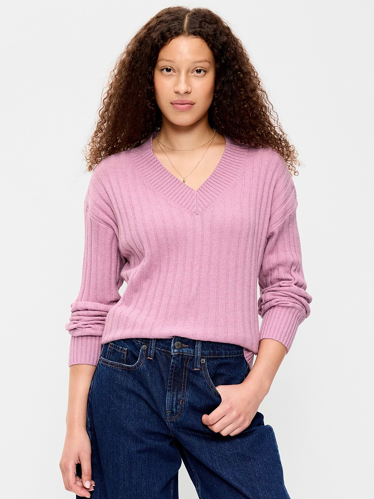 Image number 1 showing, SoSoft V-Neck Sweater