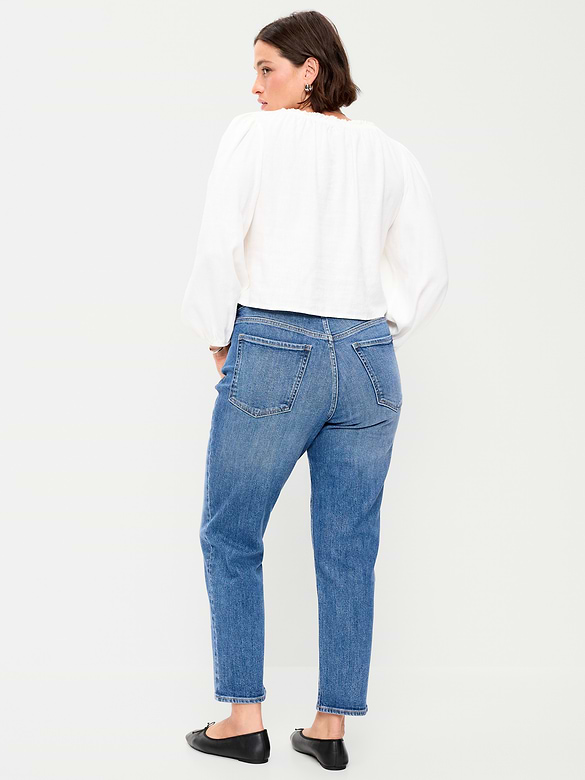 High-Waisted OG Straight Ankle Jeans