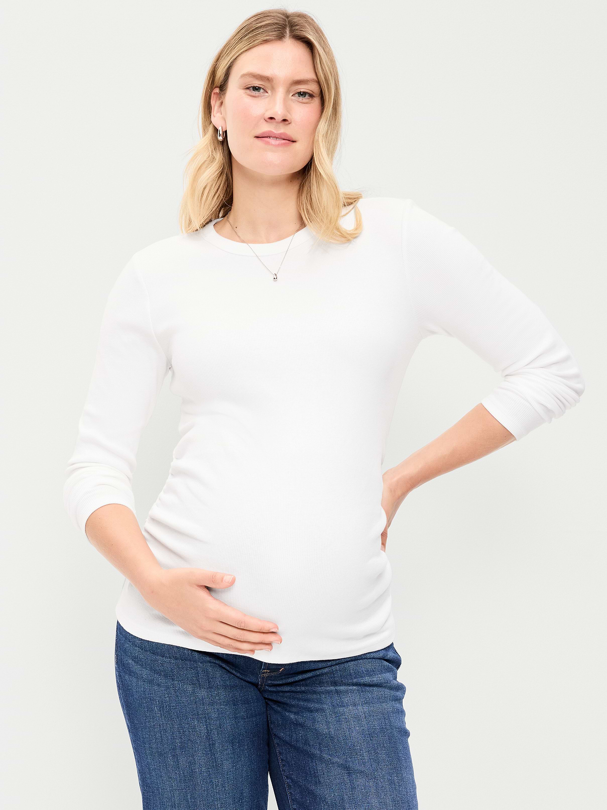 Image number 1 showing, Maternity Snug Long-Sleeve T-Shirt