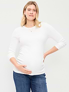 Image number 1 showing, Maternity Snug Long-Sleeve T-Shirt