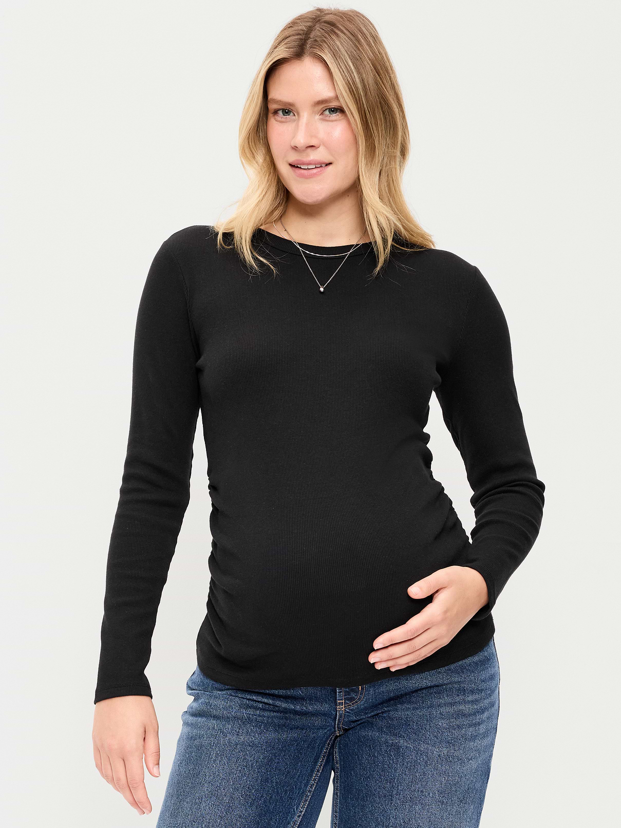 Image number 1 showing, Maternity Snug Long-Sleeve T-Shirt