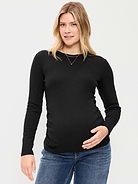 Image number 1 showing, Maternity Snug Long-Sleeve T-Shirt
