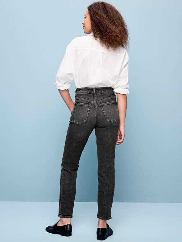 High-Waisted OG Straight Ankle Jeans