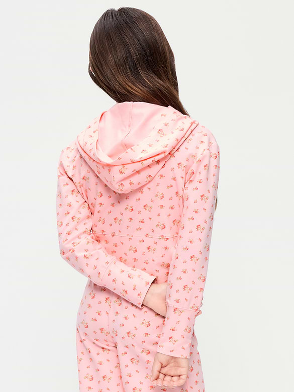 Fitted Cropped 2-Way-Zip Hoodie for Girls