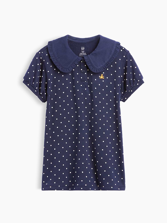 Baby & Toddler French Terry Collared Print Dress