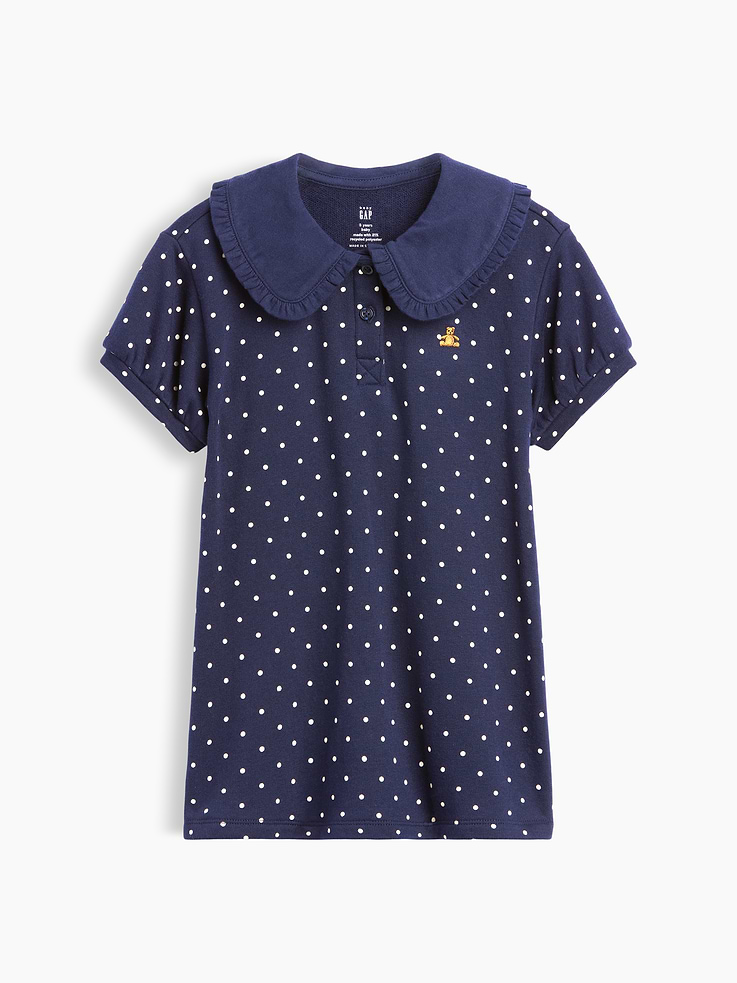 L'image numéro 2 présente Robe à col en jersey bouclette à motif pour Bébé et Toute-petite
