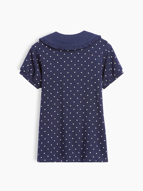 Baby & Toddler French Terry Collared Print Dress