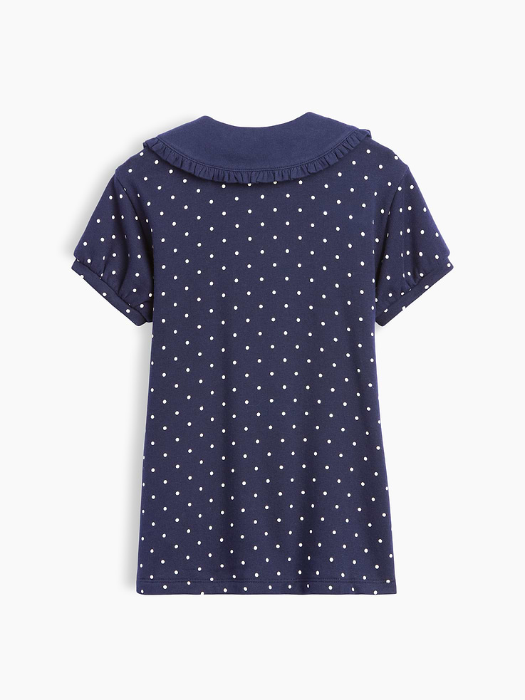 L'image numéro 3 présente Robe à col en jersey bouclette à motif pour Bébé et Toute-petite