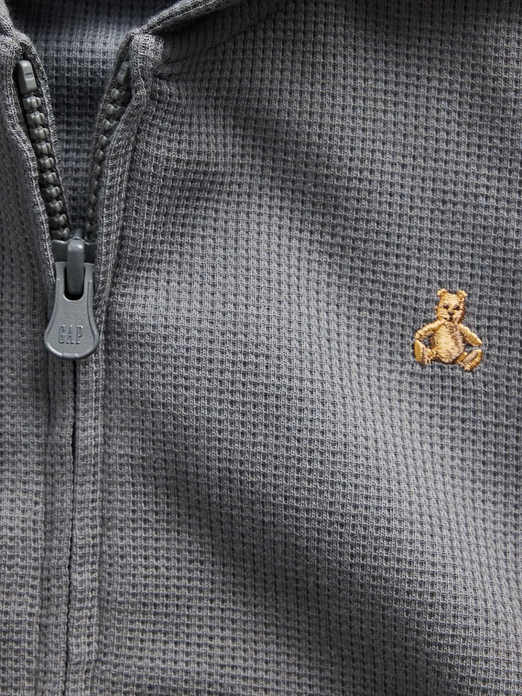 Image number 5 showing, Baby & Toddler Waffle Zip Hoodie