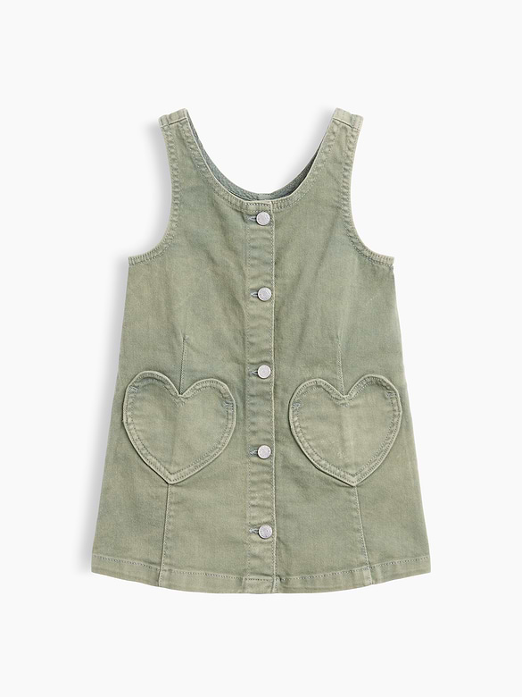 Baby & Toddler Denim Heart Pocket Shift Dress