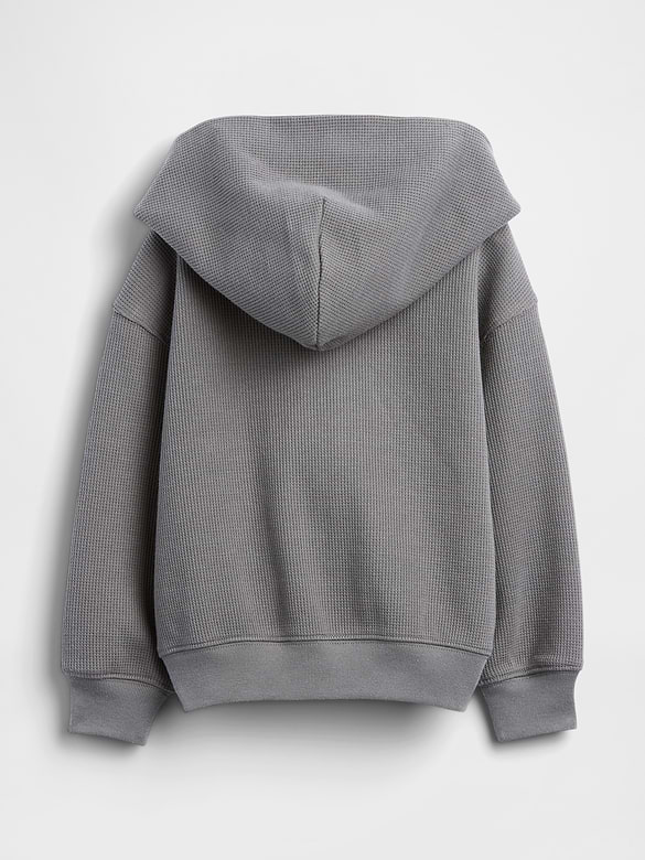 Baby & Toddler Waffle Zip Hoodie