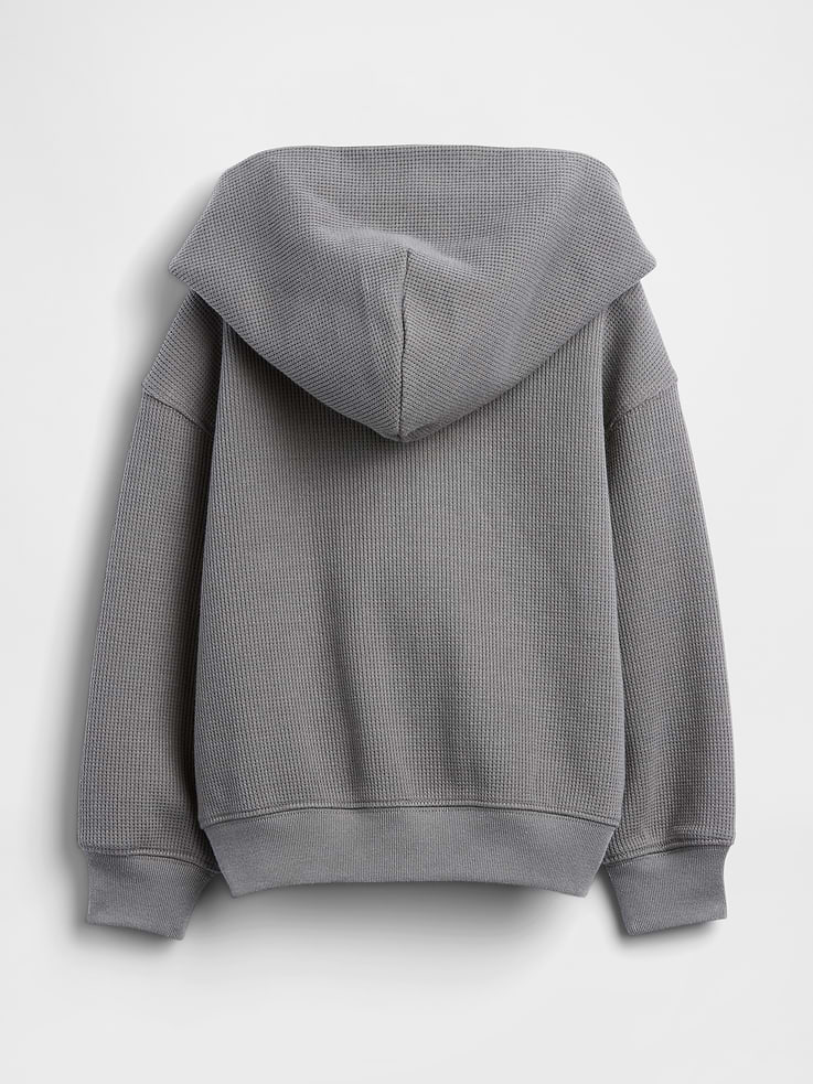 Image number 4 showing, Baby & Toddler Waffle Zip Hoodie
