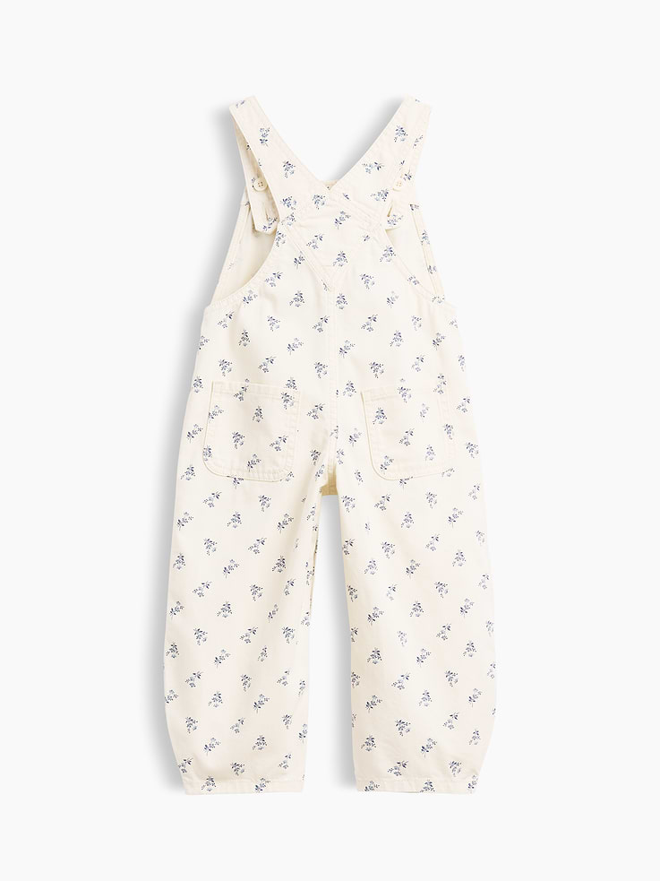 Image number 3 showing, Baby & Toddler Floral Denim Horseshoe Overalls