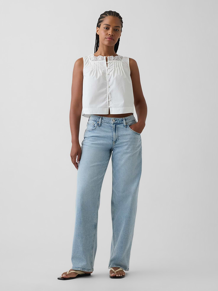 Image number 1 showing, Curvy Low Rise '90s Loose Jeans
