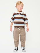 Image number 1 showing, Pull-On Barrel-Leg Pants for Toddler Boys